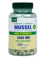 Holland & Barrett - Green Lipped Mussel, 1000mg, 120 kapsułek
