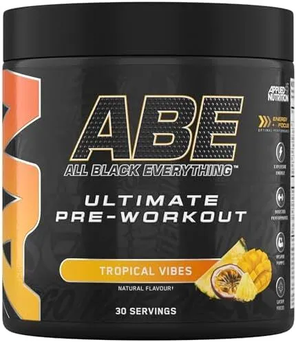 Applied Nutrition - Przedtreningówka, ABE - All Black Everything, Tropical, Proszek 375g