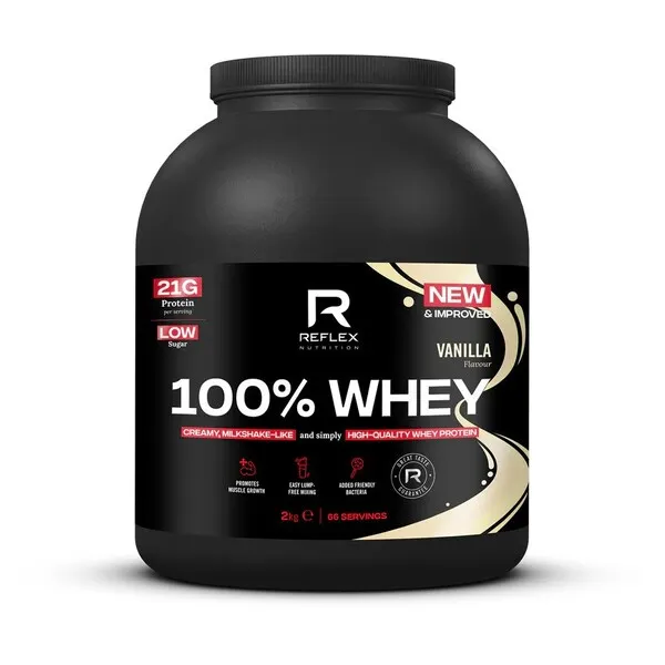 Reflex Nutrition - Odżywka Białkowa, 100% Whey, Vanilla Ice Cream, Proszek, 2000g
