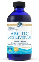Nordic Naturals - Arctic Cod Liver, Tran z Dorsza, 1060mg, Bezsmakowy, Płyn, 237 ml