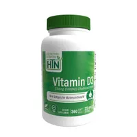 Health Thru Nutrition - Witamina D3, 1000IU, 360 kapsułek miękkich