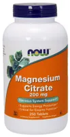 NOW Foods - Magnesium Citrate, Magnesium Citrate, 200mg, 250 Tablets