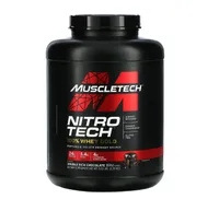 MuscleTech - Nitro-Tech 100% Whey Gold, Odżywka Białkowa, Double Rich Chocolate, Proszek, 2510g