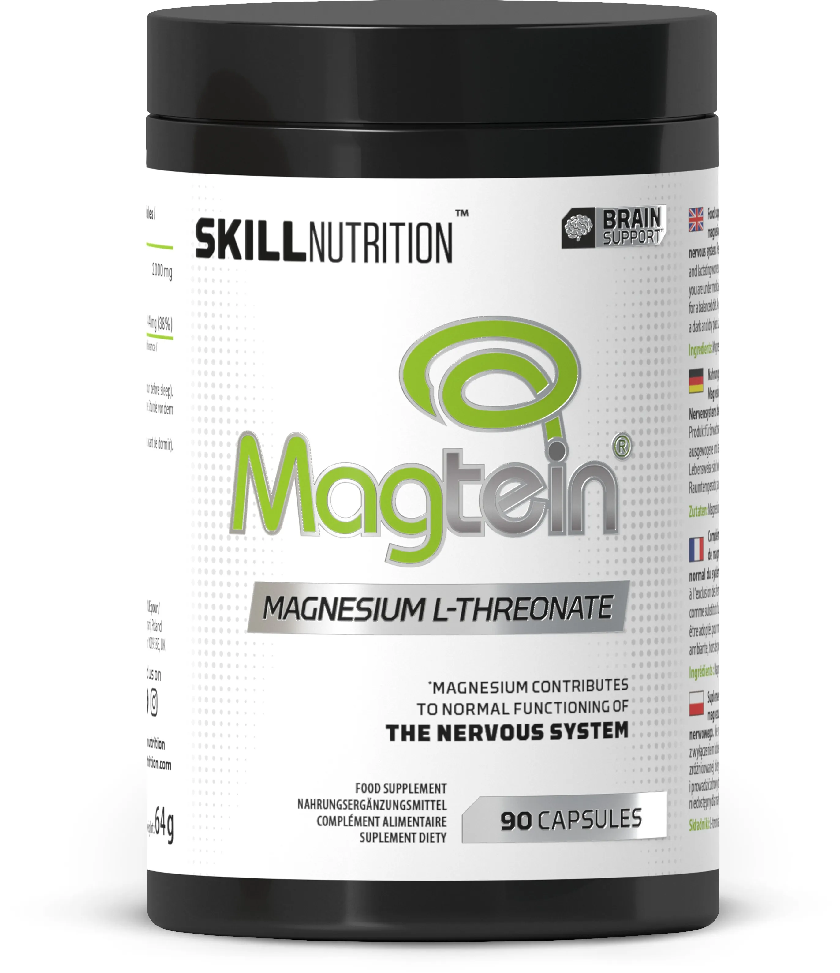 Skill Nutrition - Magtein, 90 kapsułek