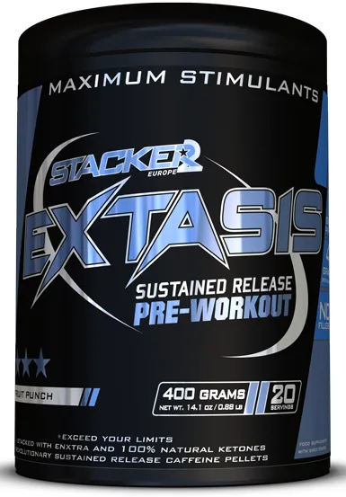 Stacker2 Europe - Przedtreningówka, Extasis, Fruit Punch, Proszek 400g