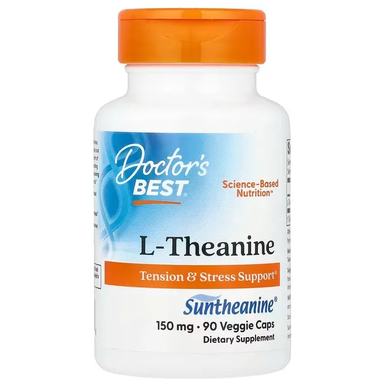 Doctor's Best - L-Teanina z Suntaniną, 150mg, 90 vkaps