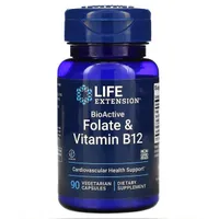 Life Extension - BioActive, Folic Acid & Vitamin B12, 90 capsules
