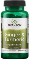 Swanson - Ginger & Turmeric, 60 capsules