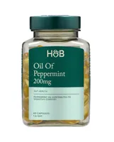 Holland & Barrett - Olej z mięty pieprzowej, 200mg, 60 kapsułek