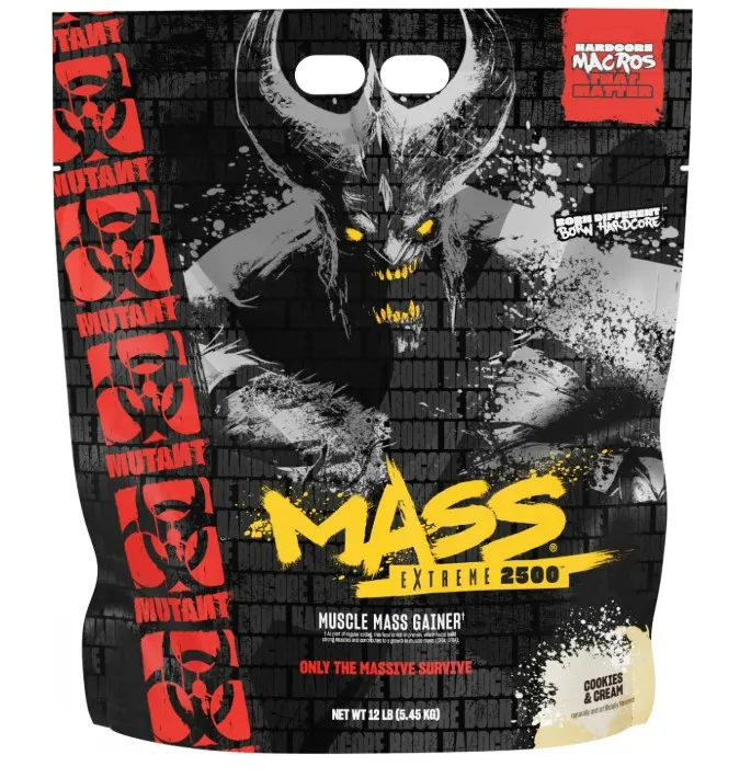 Mutant  - Mass Extreme 2500, Gainer, Cookies & Cream, Proszek, 5450g