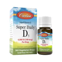 Carlson Labs - Super Daily D3, 4000 IU, Płyn, 10 ml