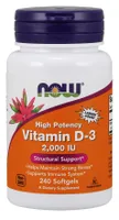 NOW Foods - Vitamin D3, 2000 IU, 240 softgels