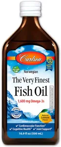 Carlson Labs - The Very Finest Fish Oil, Natural Lemon, Płyn, 500 ml