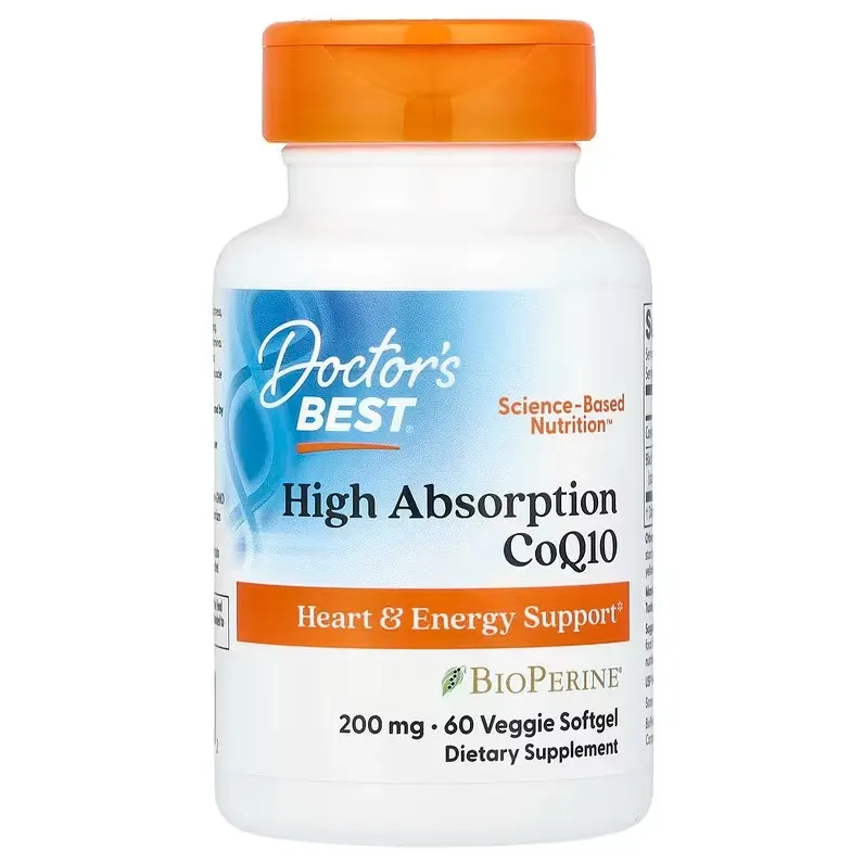 Doctor's Best - Coenzyme Q10 with Bioperine, 100mg, 60 Vegan Softgeles