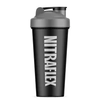 GAT - Nitraflex Shaker Cup, Black/Silver, Pojemność, 700 ml