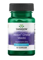Swanson - Chelatowana Miedź, 2mg, 60 kapsułek
