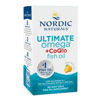 Nordic Naturals - Ultimate Omega + CoQ10, 1280mg Lemon, 60 softgels