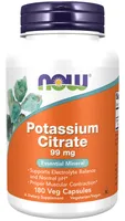 NOW Foods - Cytrynian Potasu, Potassium Citrate, 99 mg, 180 kapsułek