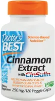Doctor's Best - Cinnamon Extract + CinSulin, 250mg, 120 vkaps