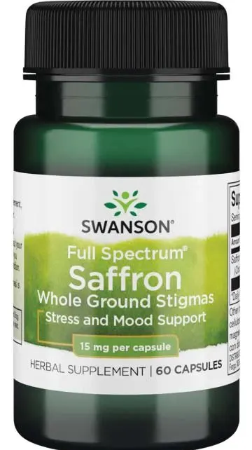 Swanson - Szafran, 15mg, 60 kapsułek