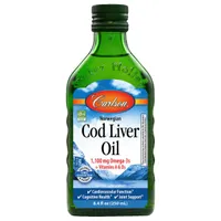 Carlson Labs - Norwegian Cod Liver Oil, 1100 mg Tasteless, Liquid, 250 ml