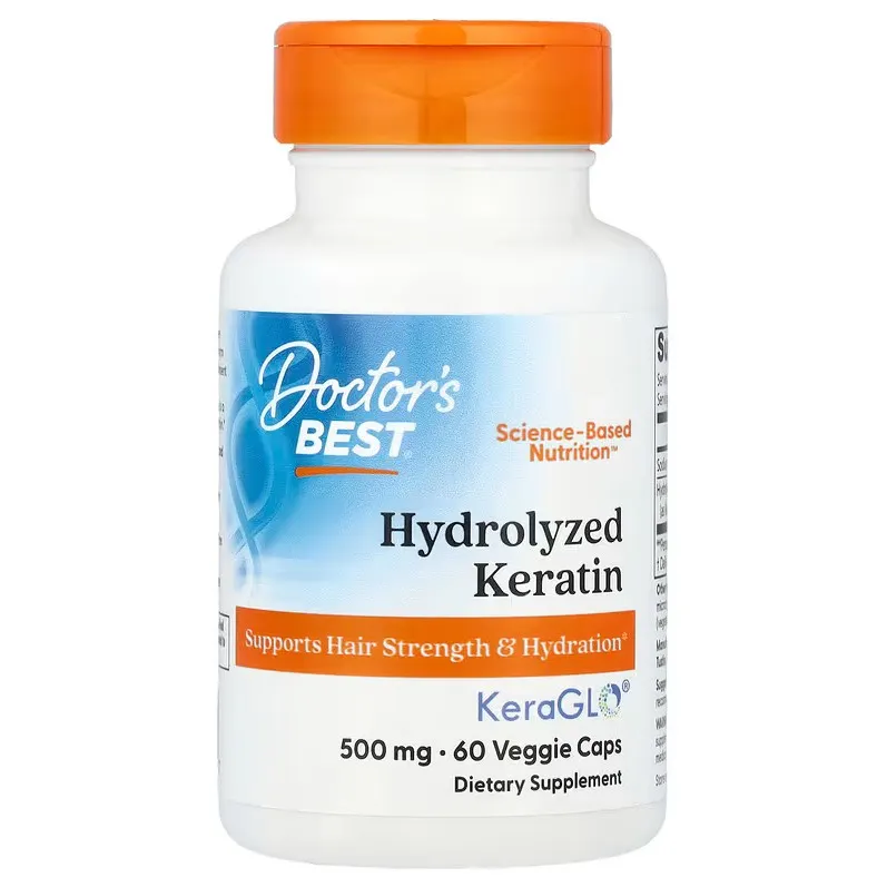 Doctor's Best - Hydrolyzed Keratin, 500mg, 60 vkaps