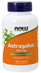NOW Foods - Astragalus, 500 mg, 100 kapsułek