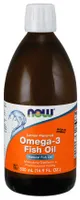 NOW Foods - Omega 3 Olej Rybny, Cytrynowy, Płyn, 500ml