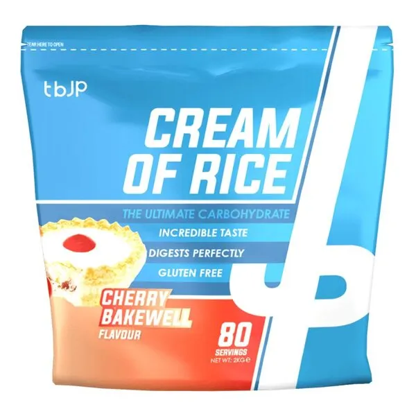 Trained by JP - Kleik Ryżowy, Cream of Rice, Cherry Bakewell, Proszek, 2000g