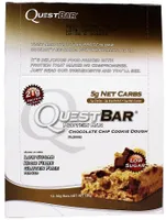 Quest Nutrition - Quest Bar, Baton Proteinowy, Chocolate Chip Cookie Dough, 12 Batonów x 60g