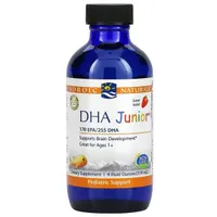 Nordic Naturals - DHA Junior Liquid, Truskawka, Płyn, 119 ml