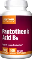 Jarrow Formulas - Pantothenic Acid B5, 500mg, 100 Capsules