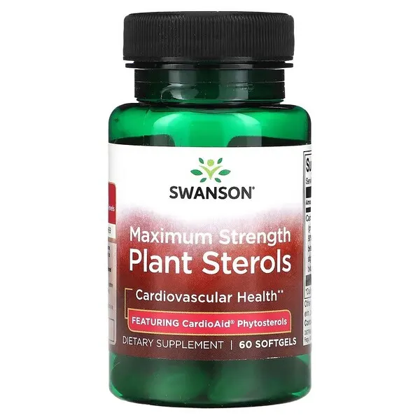 Swanson - Sterole Roślinne CardioAid, Maksymalna Siła, 60 kapsułek