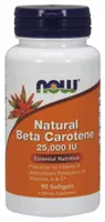 NOW Foods - Natural Beta Carotene, 25,000 IU, 90 Softgeles