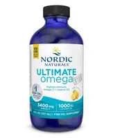 Nordic Naturals - Ultimate Omega Xtra, 3400mg Omega 3+ Vitamin D3, Lemon, Liquid, 237ml
