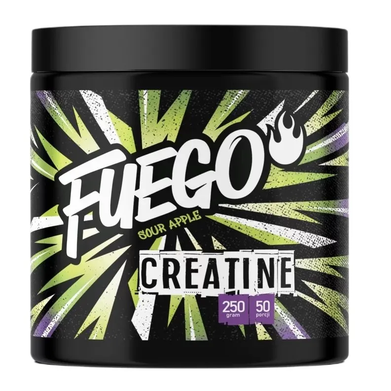 Fuego - Kreatyna, Kwaśne Jabłko, Proszek, 250g
