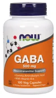 NOW Foods - GABA with Vitamin B6, 500mg, 100 capsules