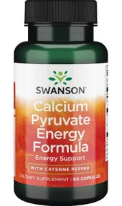 Swanson - Calcium Pyruvate Energy Enhancer, Pirogronian Wapnia, 60 kapsułek