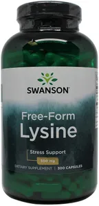Swanson - L-Lizyna, 500 mg, 300 caps