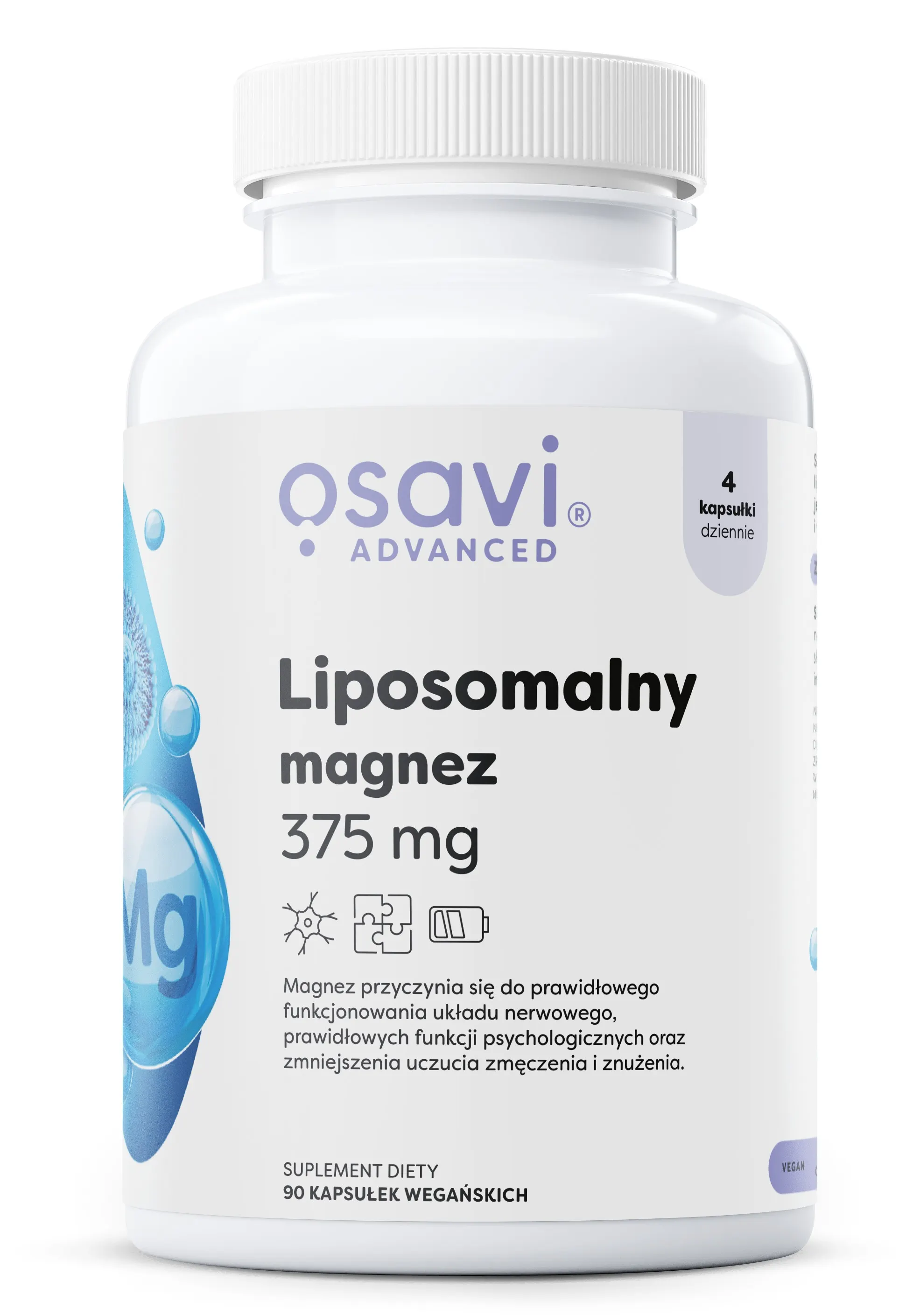 Osavi - Liposomalny Magnez, 375 mg, 90 vkaps