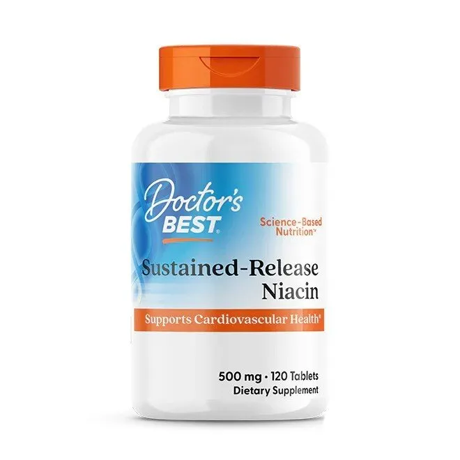 Doctor's Best - Niacyna z niaXtend, 500mg, 120 tabletek