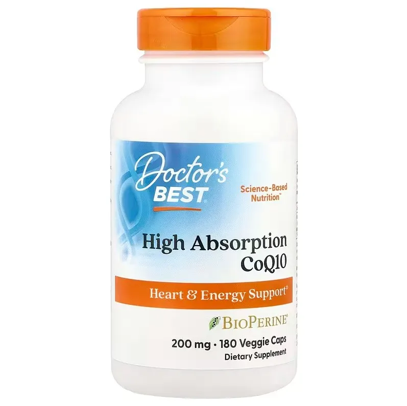 Doctor's Best - Koenzym Q10 Wysokoprzyswjalny z Bioperyną, 200mg, 180 vkaps