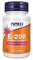 NOW Foods - Witamina E-200, Naturalna, Mieszane Tokoferole, 100 kapsułek miękkich