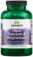 Swanson - Liquid Calcium & Magnesium, Calcium & Magnesium, 100 Softgeles