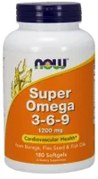NOW Foods - Super Omega 3-6-9, 1200mg, 180 kapsułek miękkich