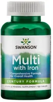 Swanson - Kompleks Multiwitamin i Minerałów z Żelazem, 130 tabletek
