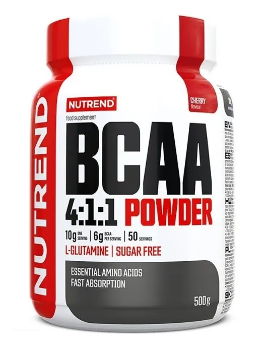 Nutrend - BCAA 4:1:1 Powder, Cherry, Proszek, 500g