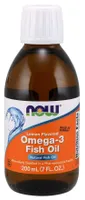 NOW Foods - Omega 3 Olej Rybny, Cytrynowy, Płyn, 200ml