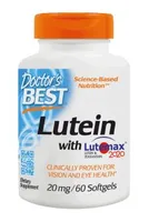 Doctor's Best - Lutein + Lutemax, 20mg, 60 Softgeles