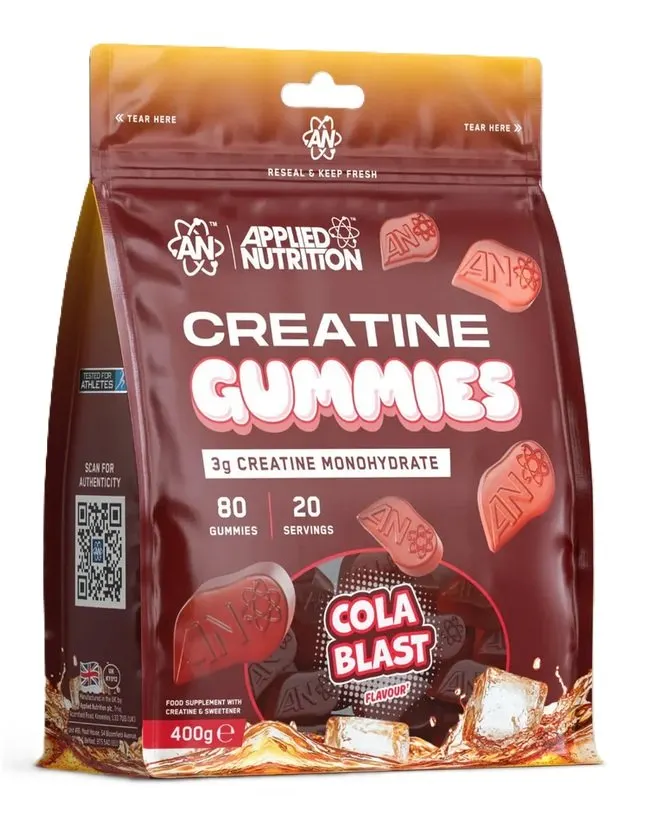 Applied Nutrition - Kreatyna w Żelkach, Monohydrat, Cola Blast, 80 żelek